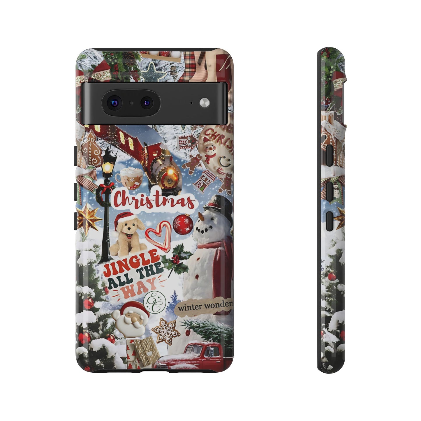 Christmas Holiday Collage Tough Phone Case