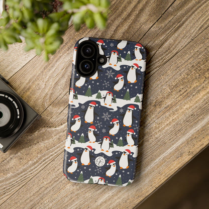 Cute Penguin Christmas Pattern Tough Phone Case