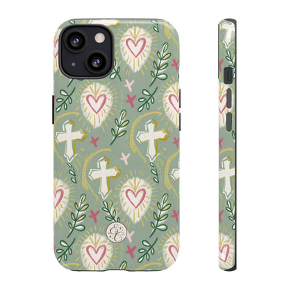 Christian Cross Boho Pattern Tough Phone Case