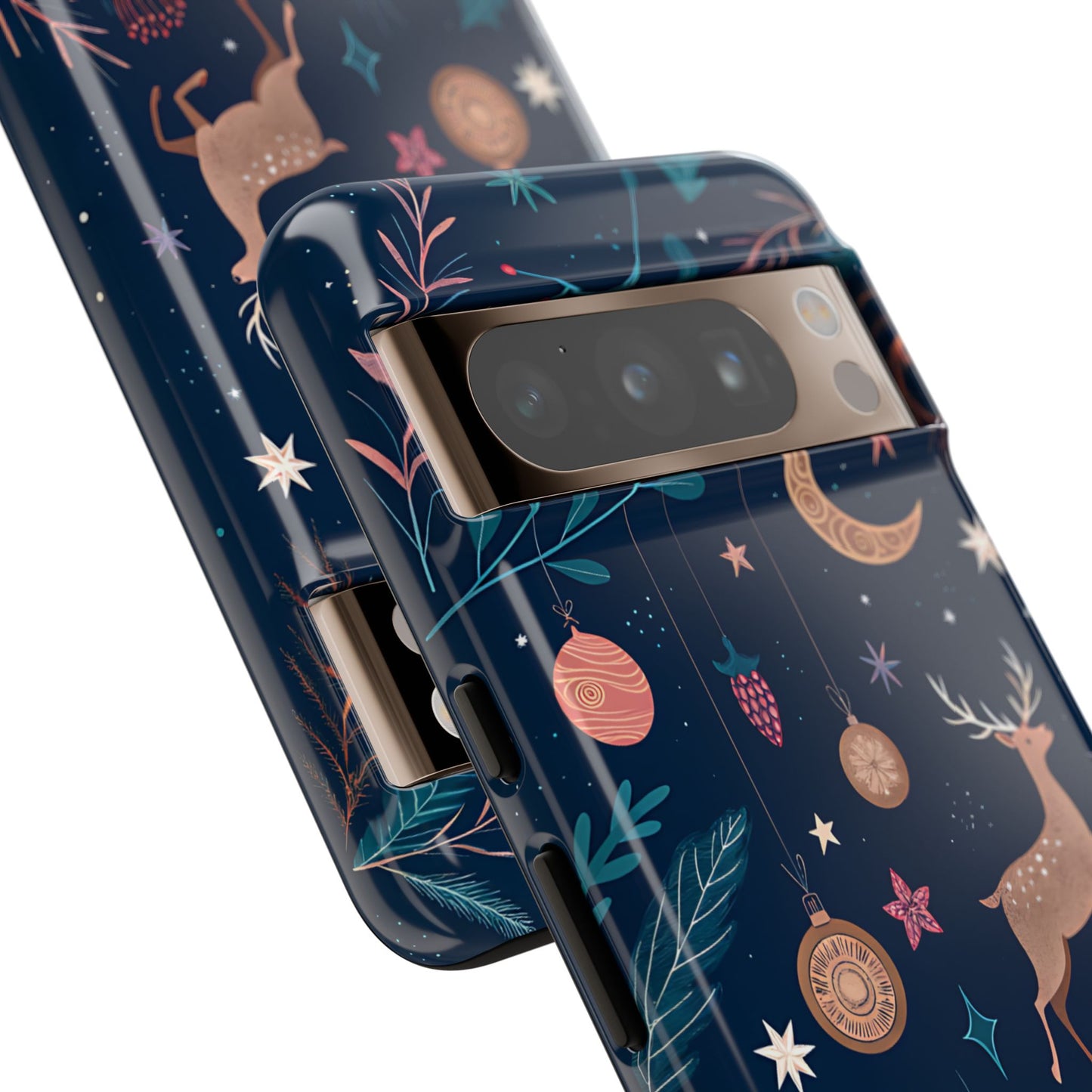 Boho Christmas Reindeer Tough Phone Case