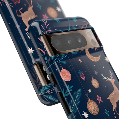 Boho Christmas Reindeer Tough Phone Case