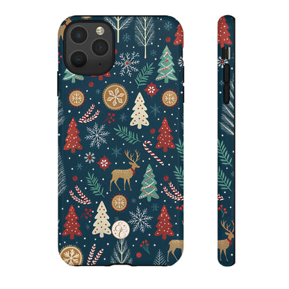 Christmas Holiday Pattern Tough Phone Case
