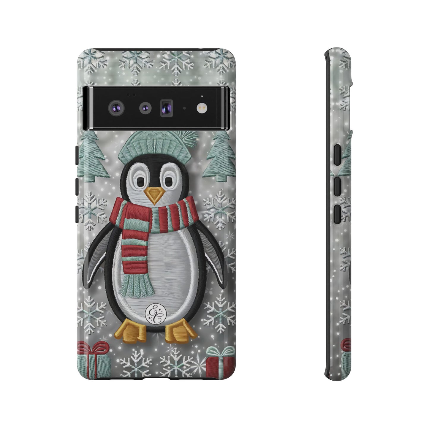 Cute Christmas Penguin Tough Phone Case