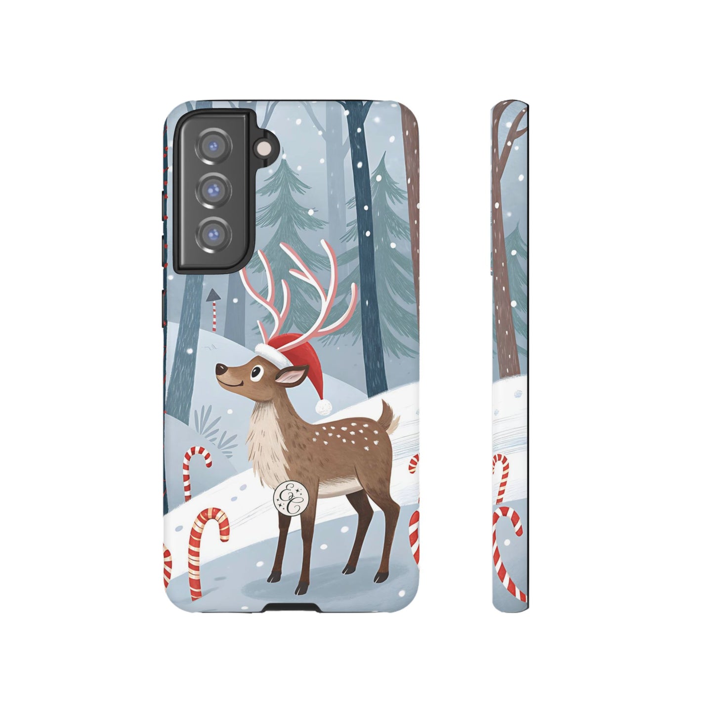 Reindeer in Winter Wonderland Tough Phone Case