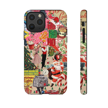 Vintage Christmas Collage Tough Phone Case