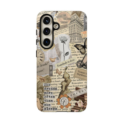 Library Romance Collage Tough Phone Cases