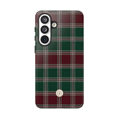 Green & Burgundy Plaid Christmas Phone Case
