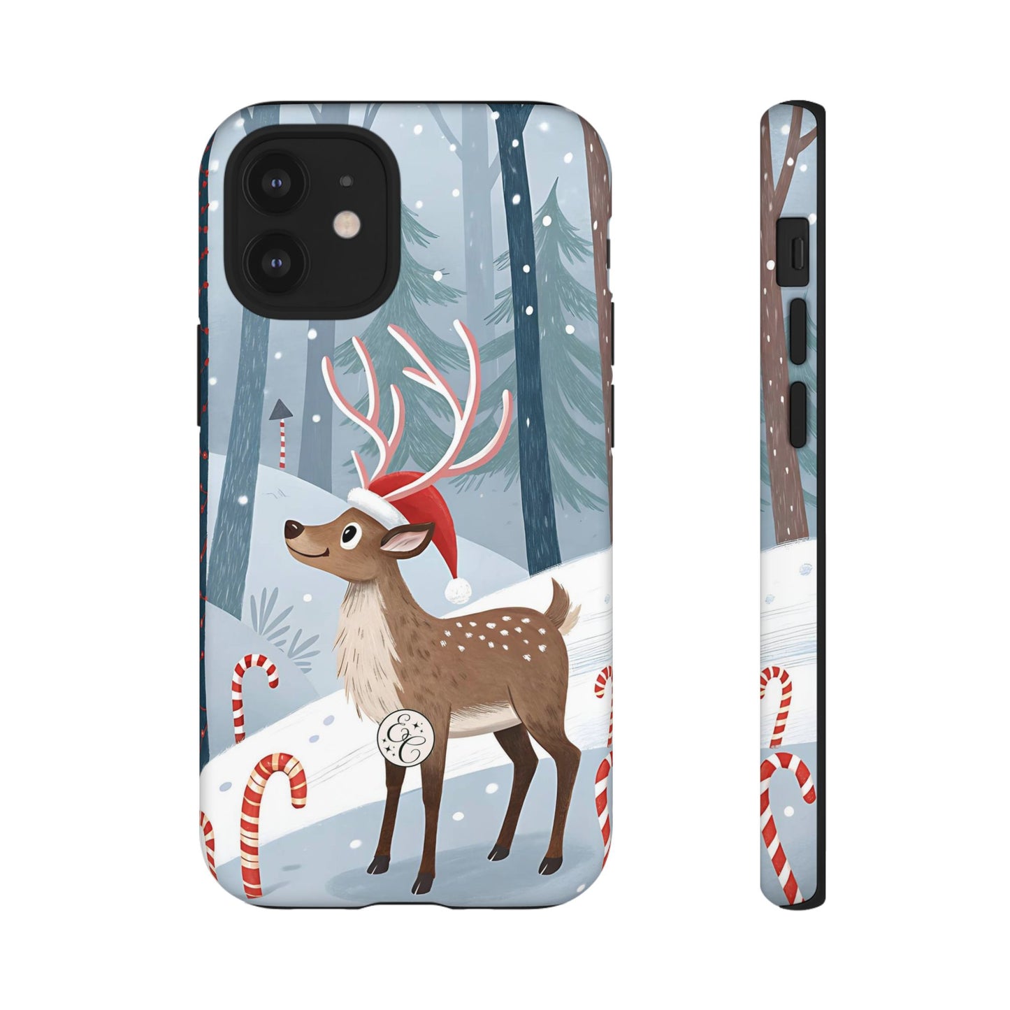 Reindeer in Winter Wonderland Tough Phone Case