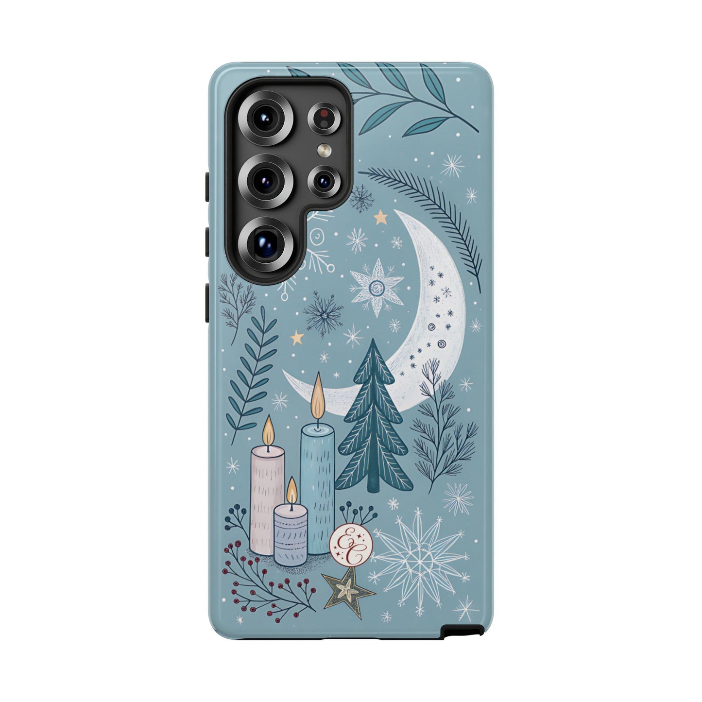Winter Moon & Candles Tough Phone Case