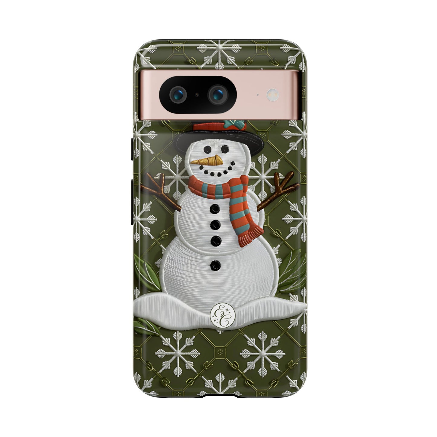 Christmas Snowman Tough Phone Case