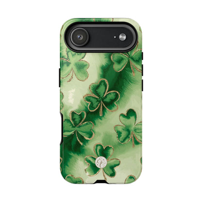 Shamrock Watercolor Pattern Tough Phone Case