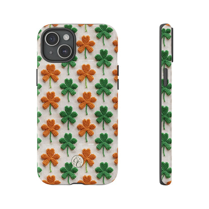Lucky Shamrock Pattern Tough Phone Case
