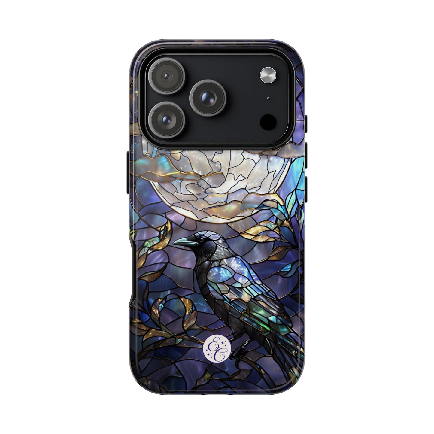 Stained Glass Raven Tough Phone Case