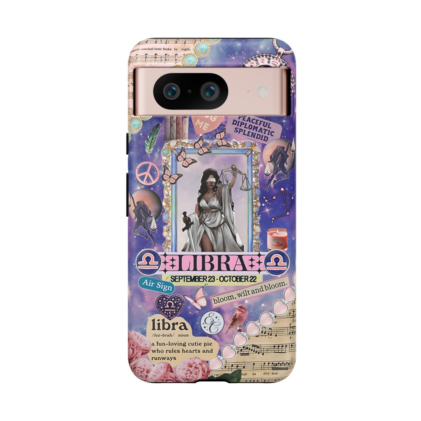 Libra Zodiac Star Sign Tough Phone Case