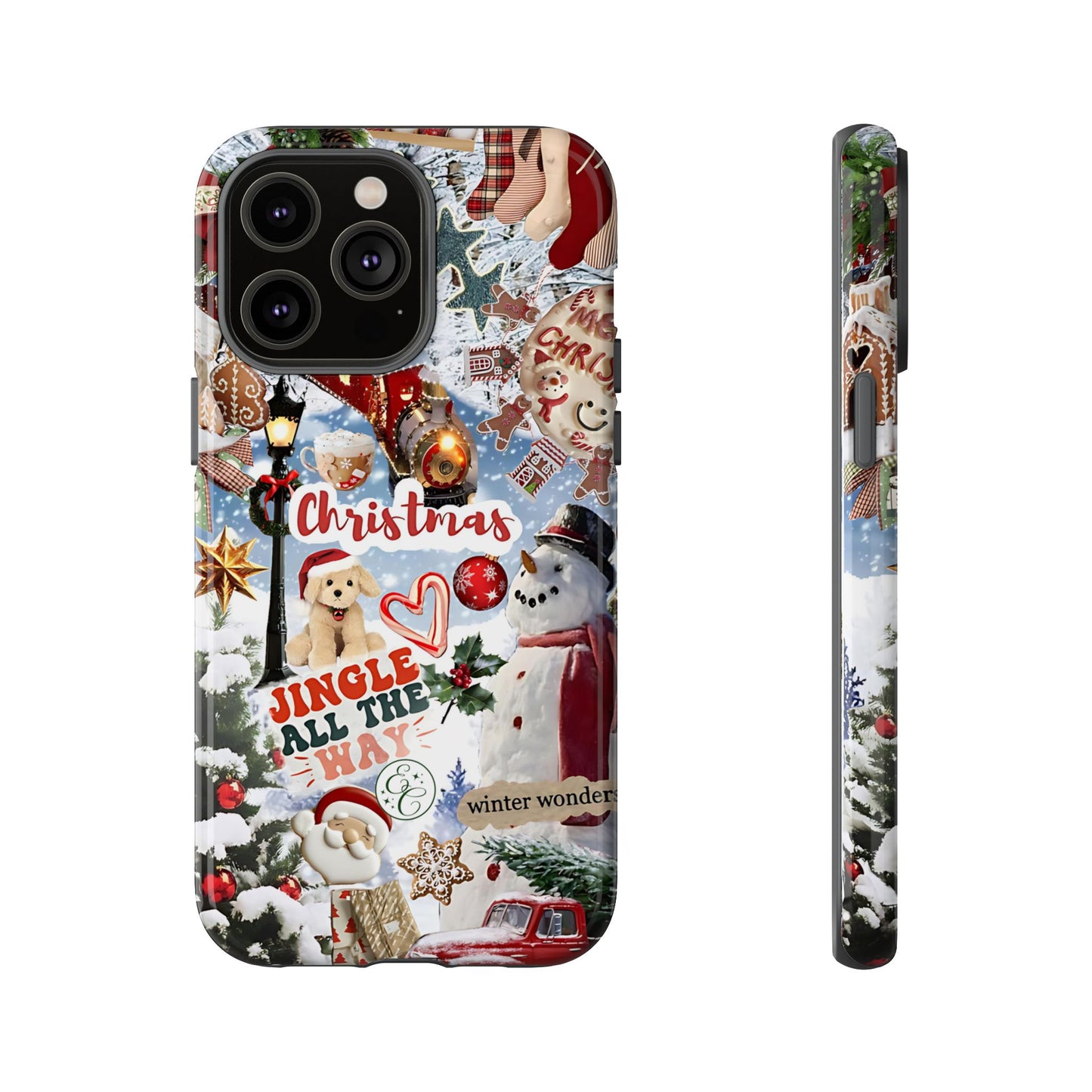 Christmas Holiday Collage Tough Phone Case