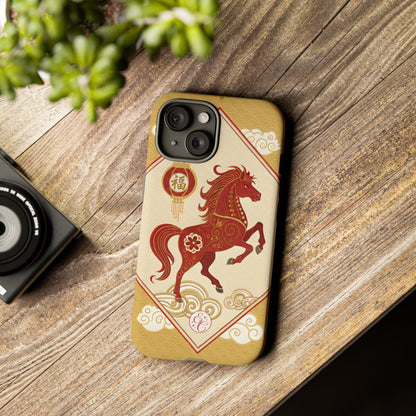 Chinese New Year Lucky Horse Tough Phone Case