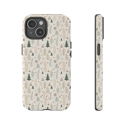 Boho Christmas Forest Tough Phone Case