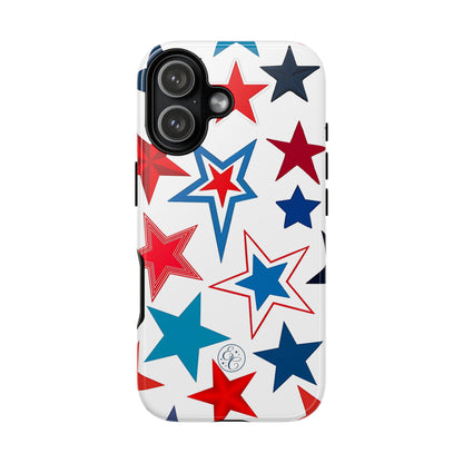 Patriotic Star Pattern Tough Phone Case