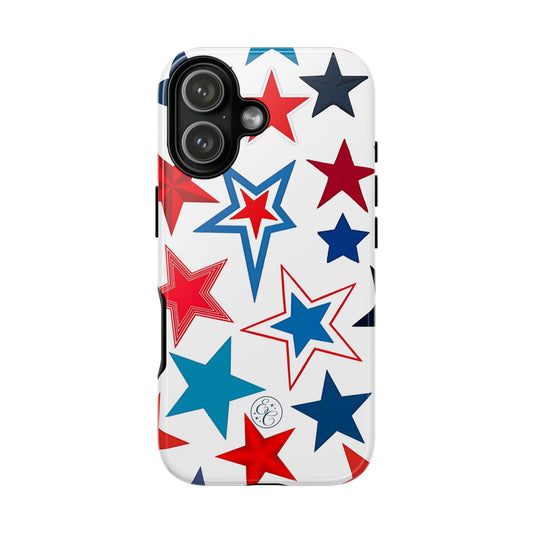 Patriotic Star Pattern Tough Phone Case