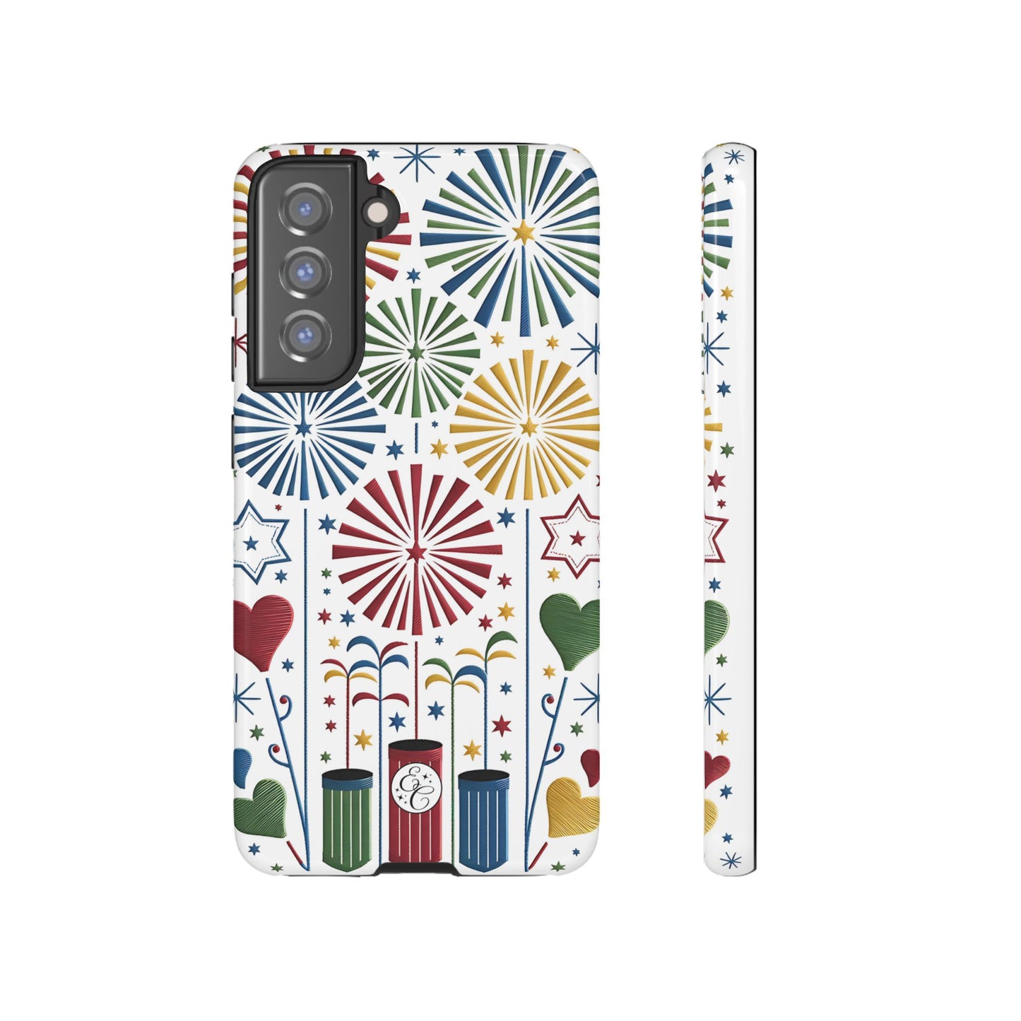 Colorful Fireworks and Stars Tough Phone Case
