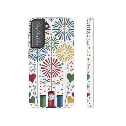Colorful Fireworks and Stars Tough Phone Case
