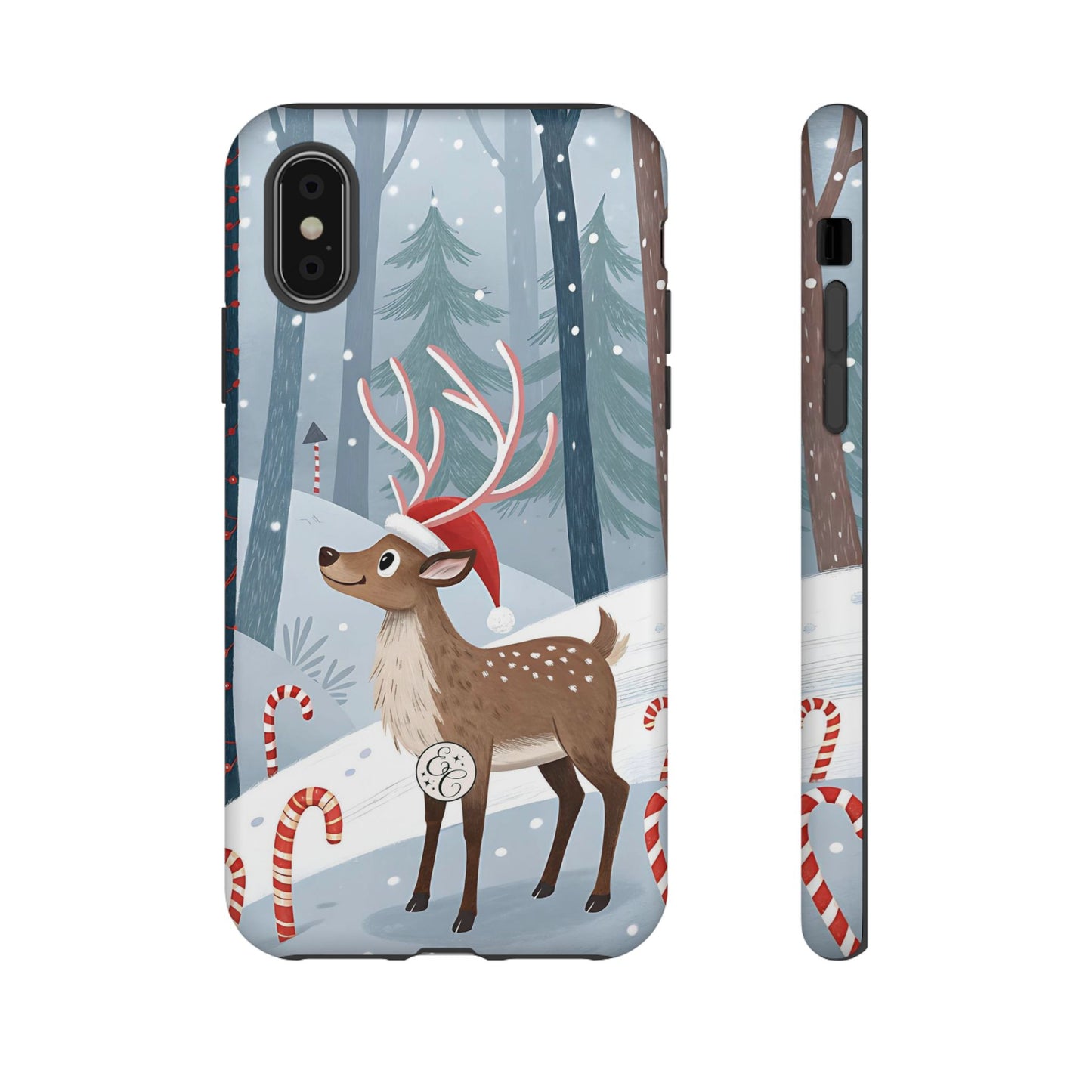 Reindeer in Winter Wonderland Tough Phone Case