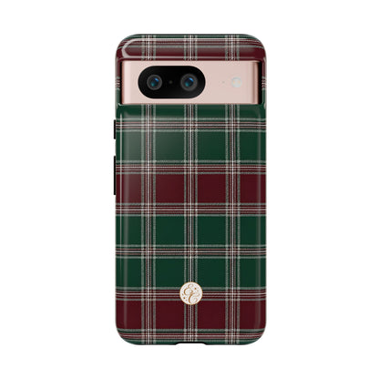 Green & Burgundy Plaid Tough Phone Case