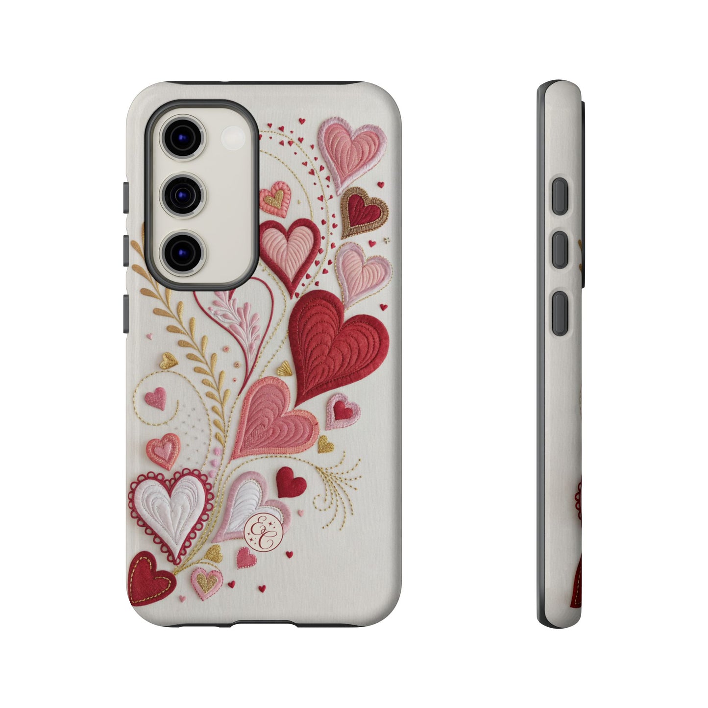 Hearts Pattern Tough Phone Case