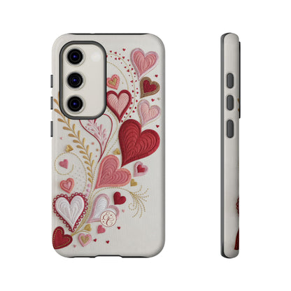 Hearts Pattern Tough Phone Case