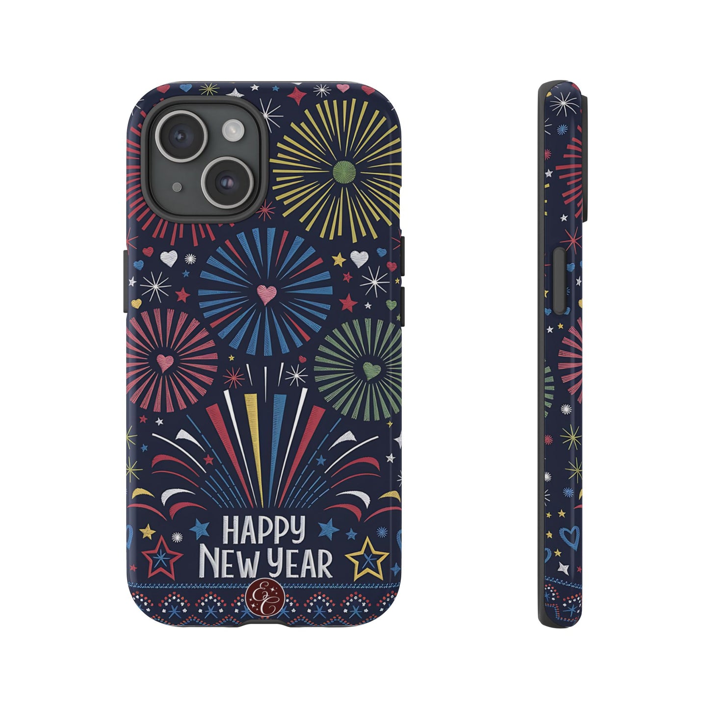 Happy New Year Fireworks Tough Phone Case