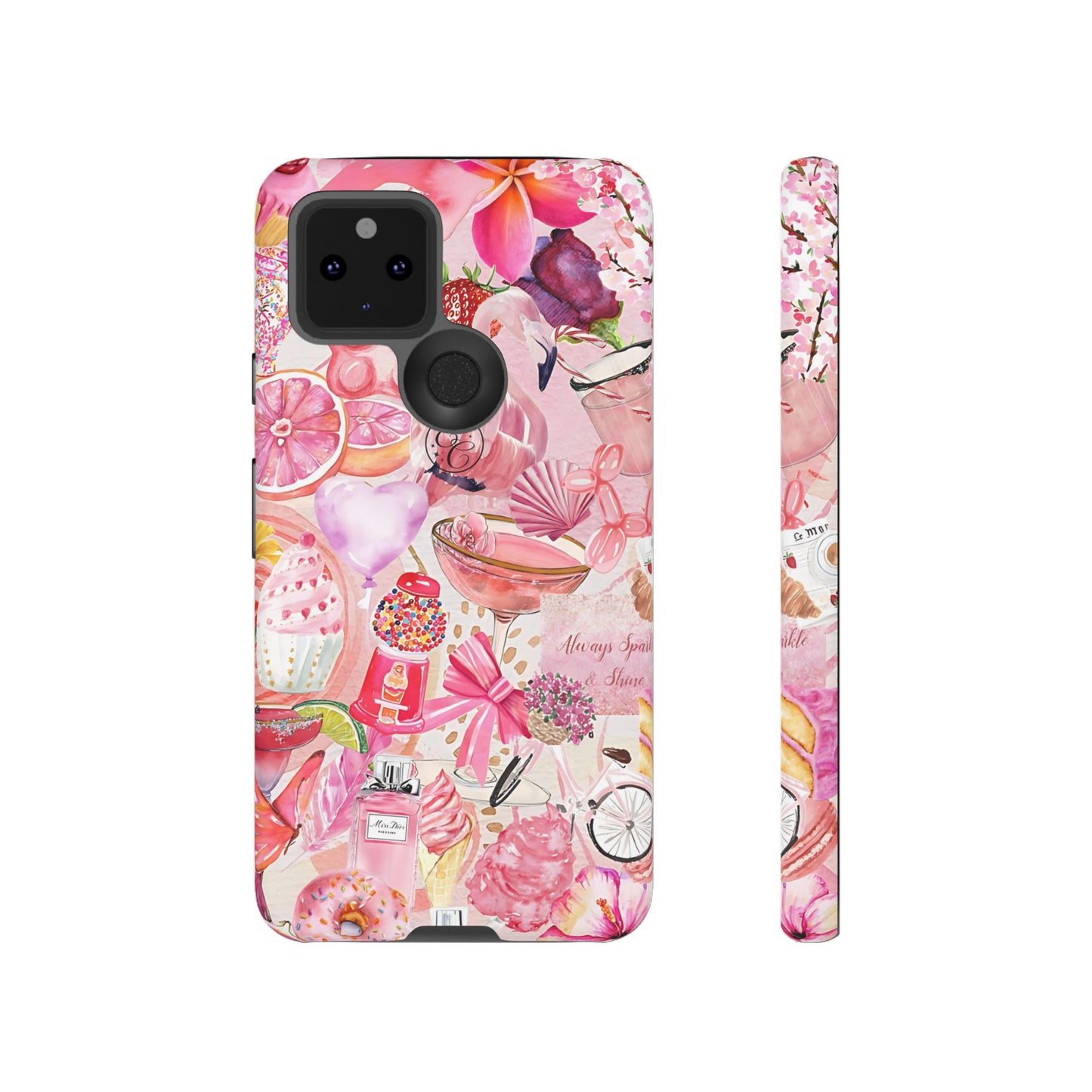 Pink Collage Tough Phone Case