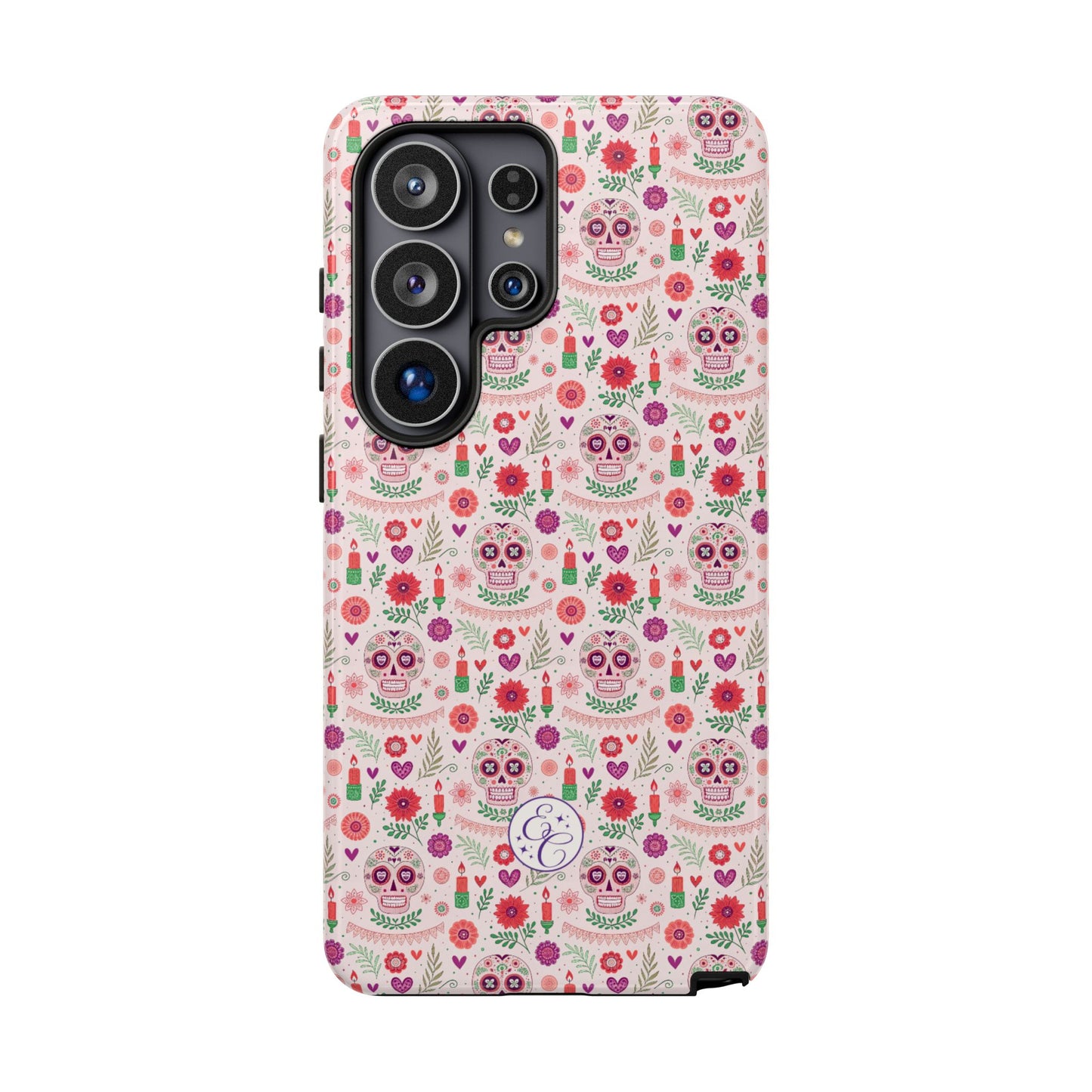 Pink Boho Day of the Dead Tough Phone Case