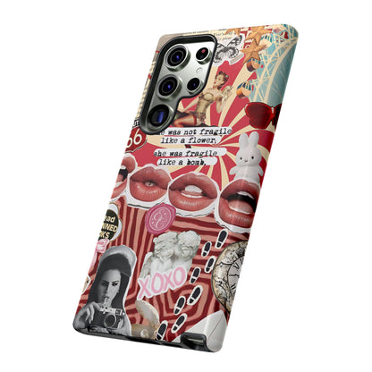 Retro Feminist Collage Tough Phone Case
