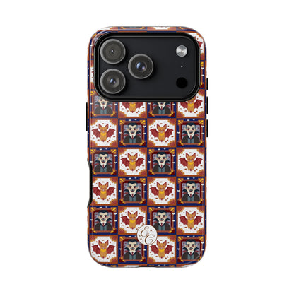 Dracula & Bat Pattern Tough Phone Case
