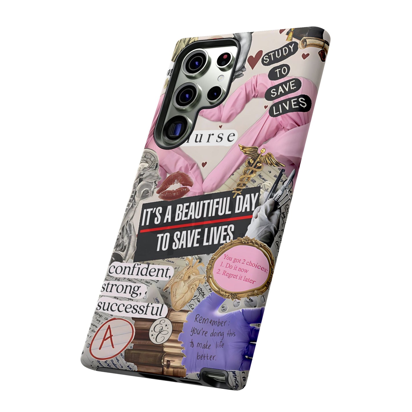 Nurse Inspirational Collage Tough Phone Case