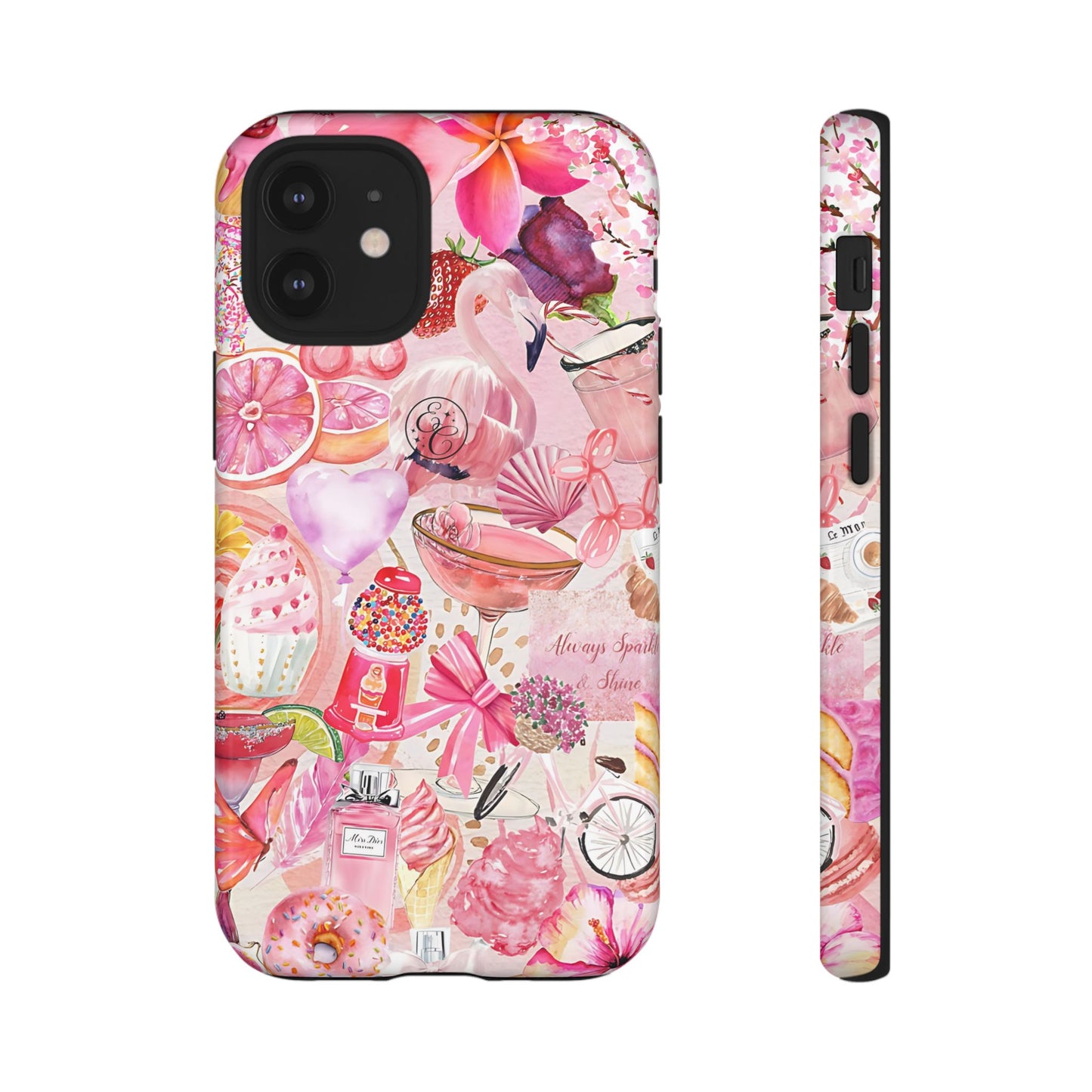 Pink Collage Tough Phone Case