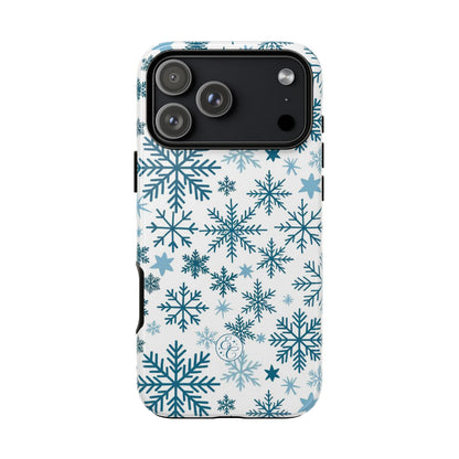 Winter Snowflakes Pattern Tough Phone Case
