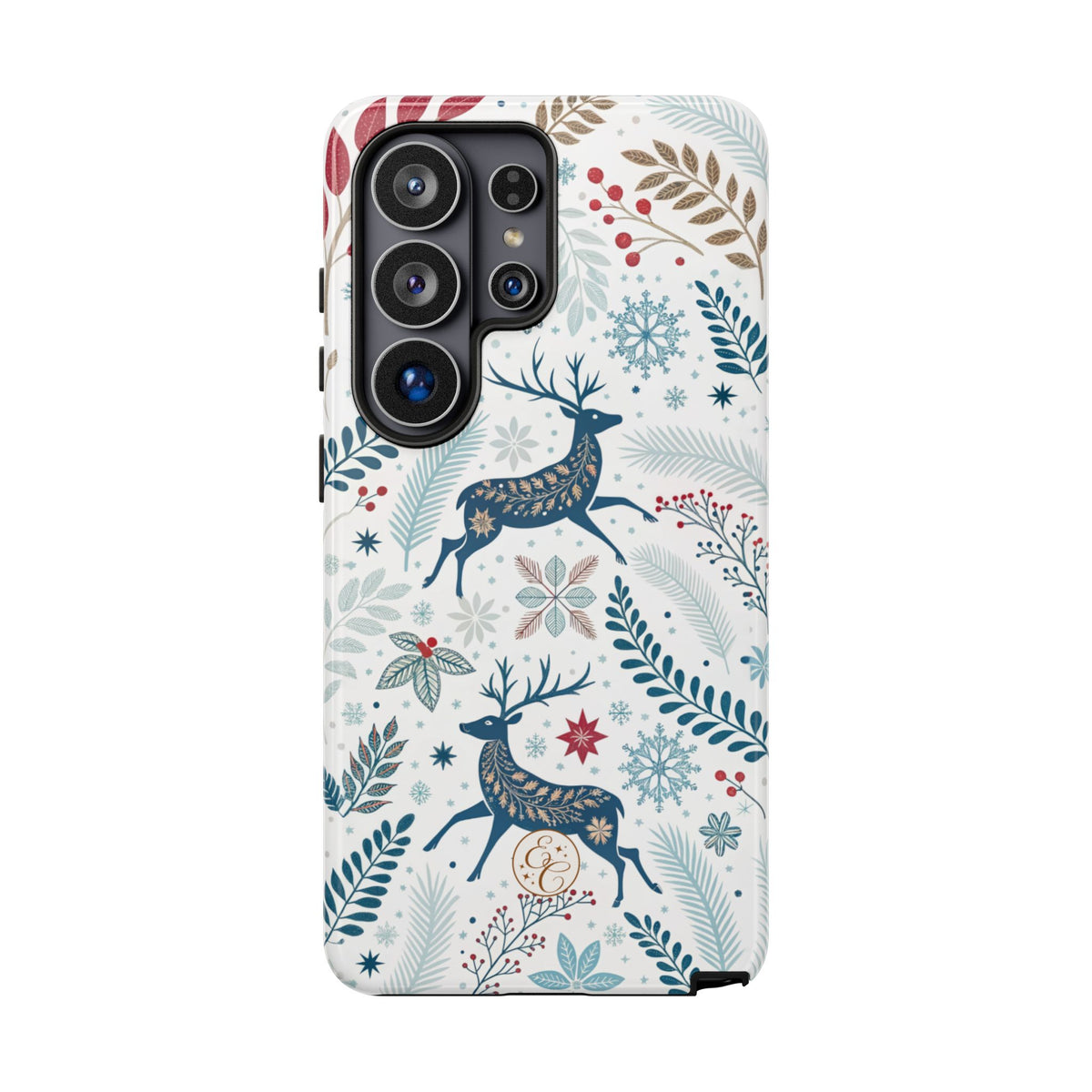Blue Winter Deer Phone Case