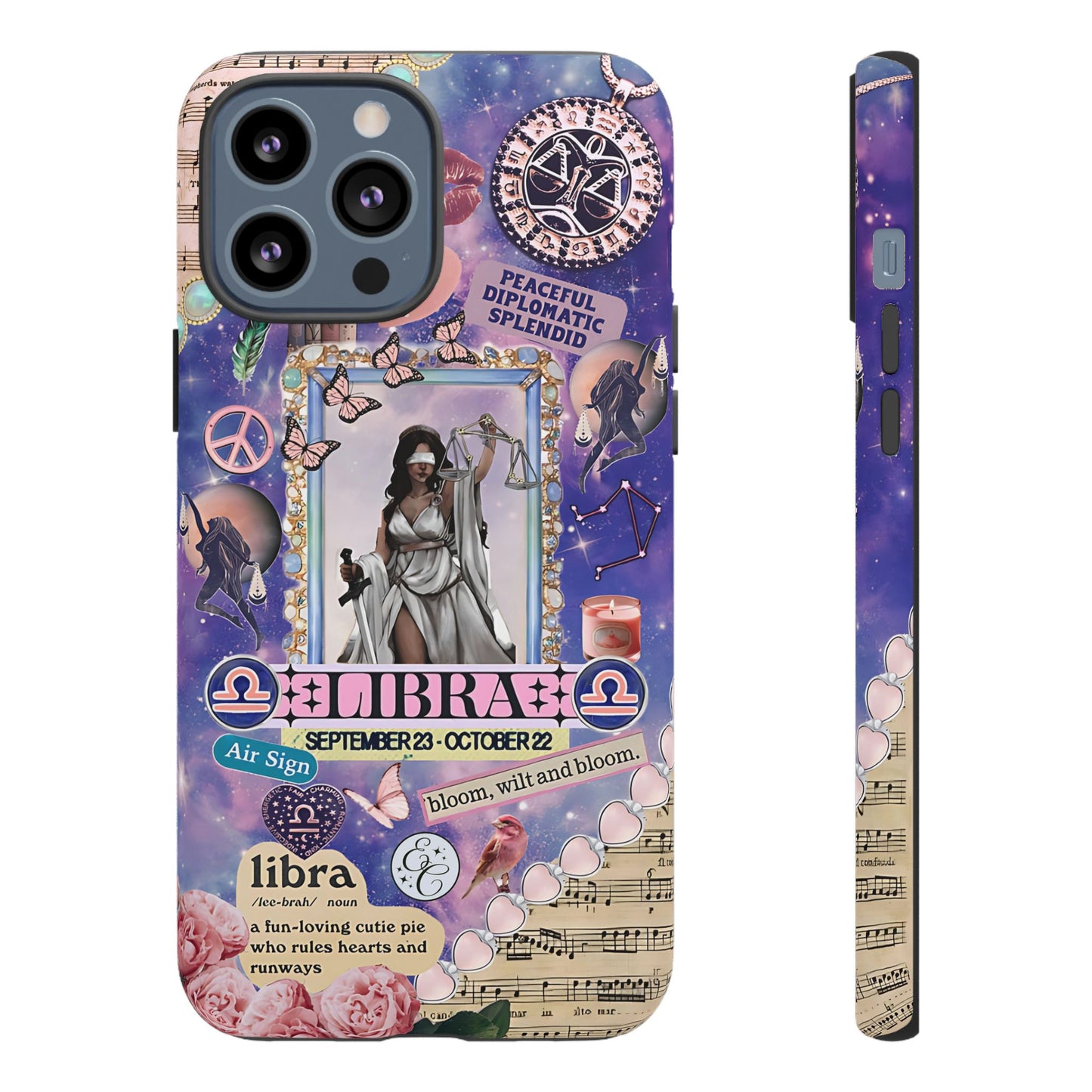 Libra Zodiac Star Sign Tough Phone Case