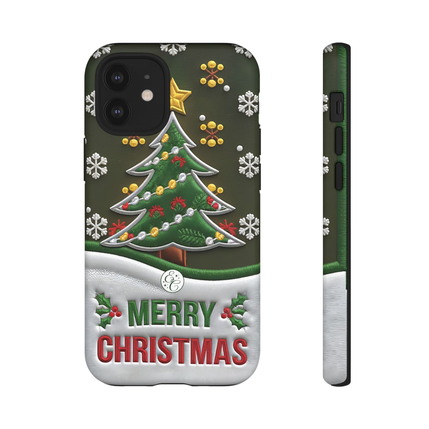 Merry Christmas Tree Tough Phone Case