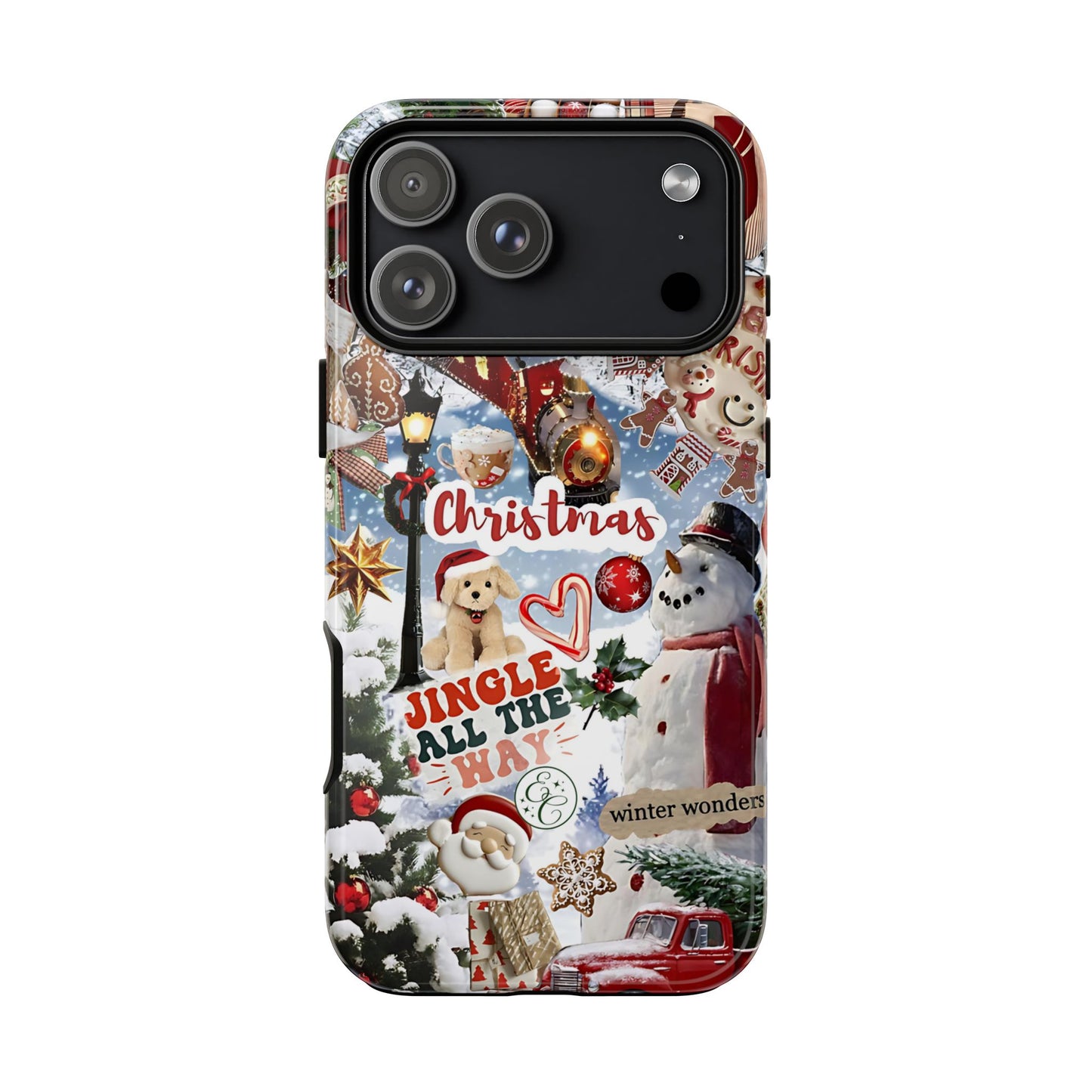 Christmas Holiday Collage Tough Phone Case