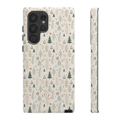 Boho Christmas Forest Tough Phone Case