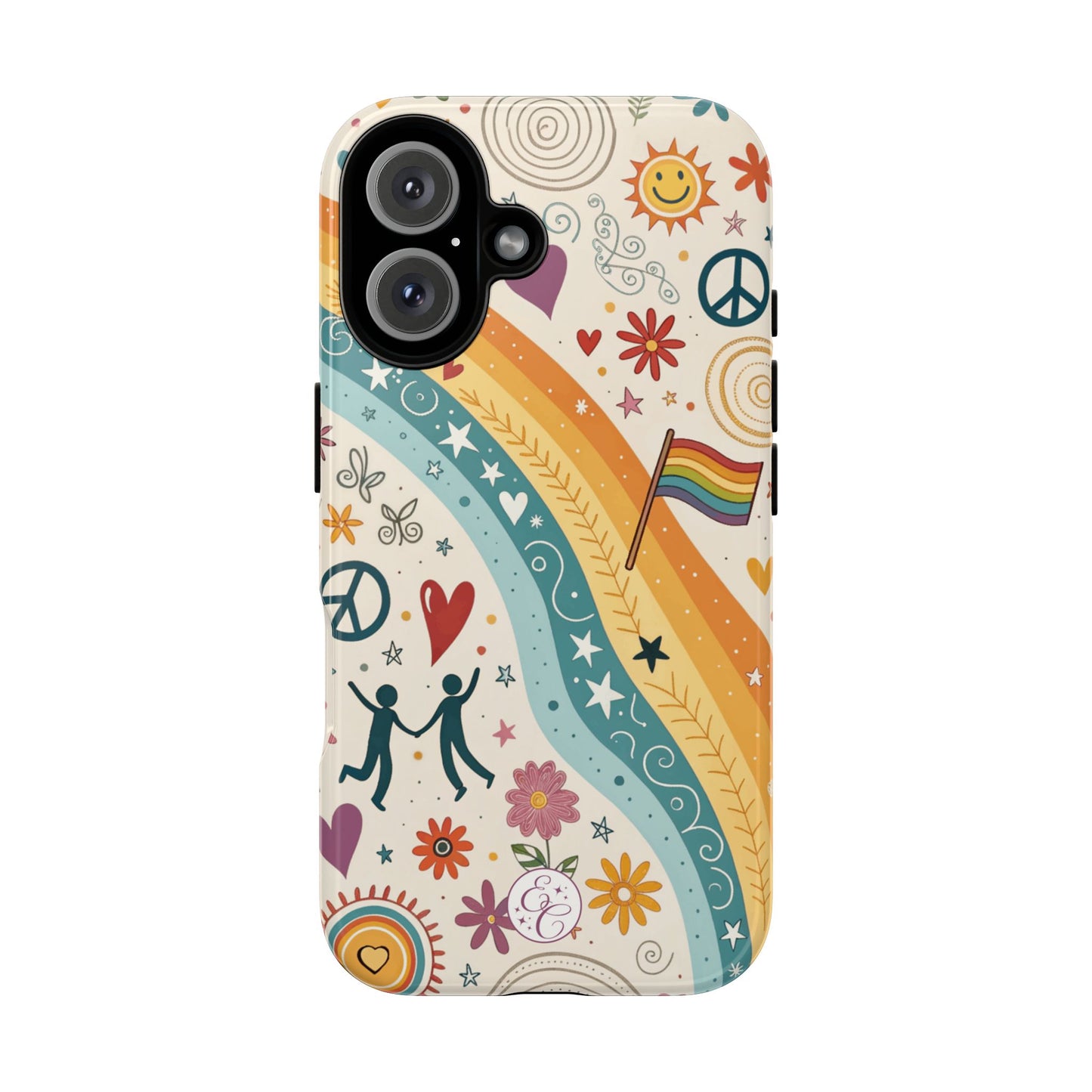 LGTBQ+ Pride Boho Doodle Tough Phone Case