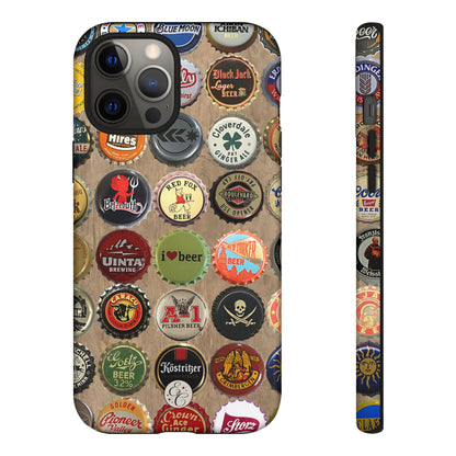 Beer Bottle Caps Tough Phone Case