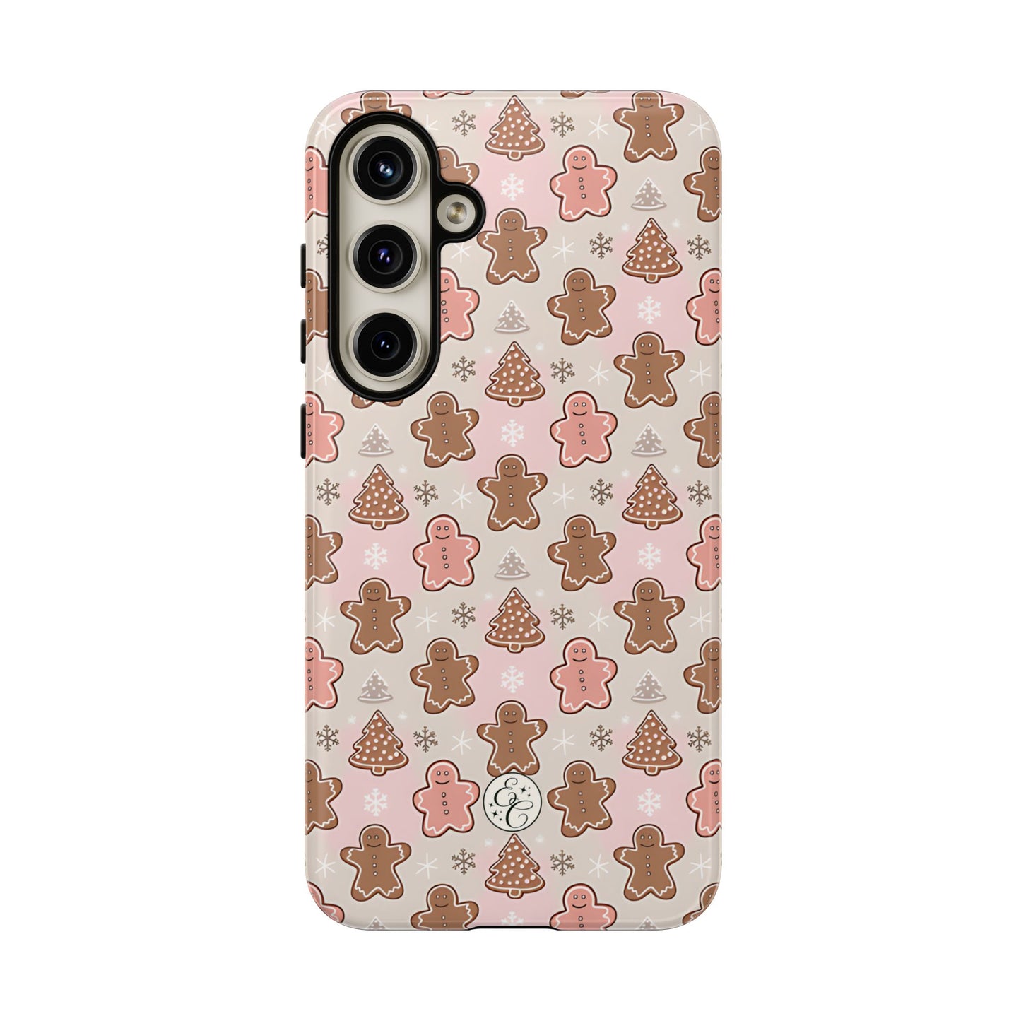 Gingerbread Men & Xmas Tree Pattern Tough Phone Case