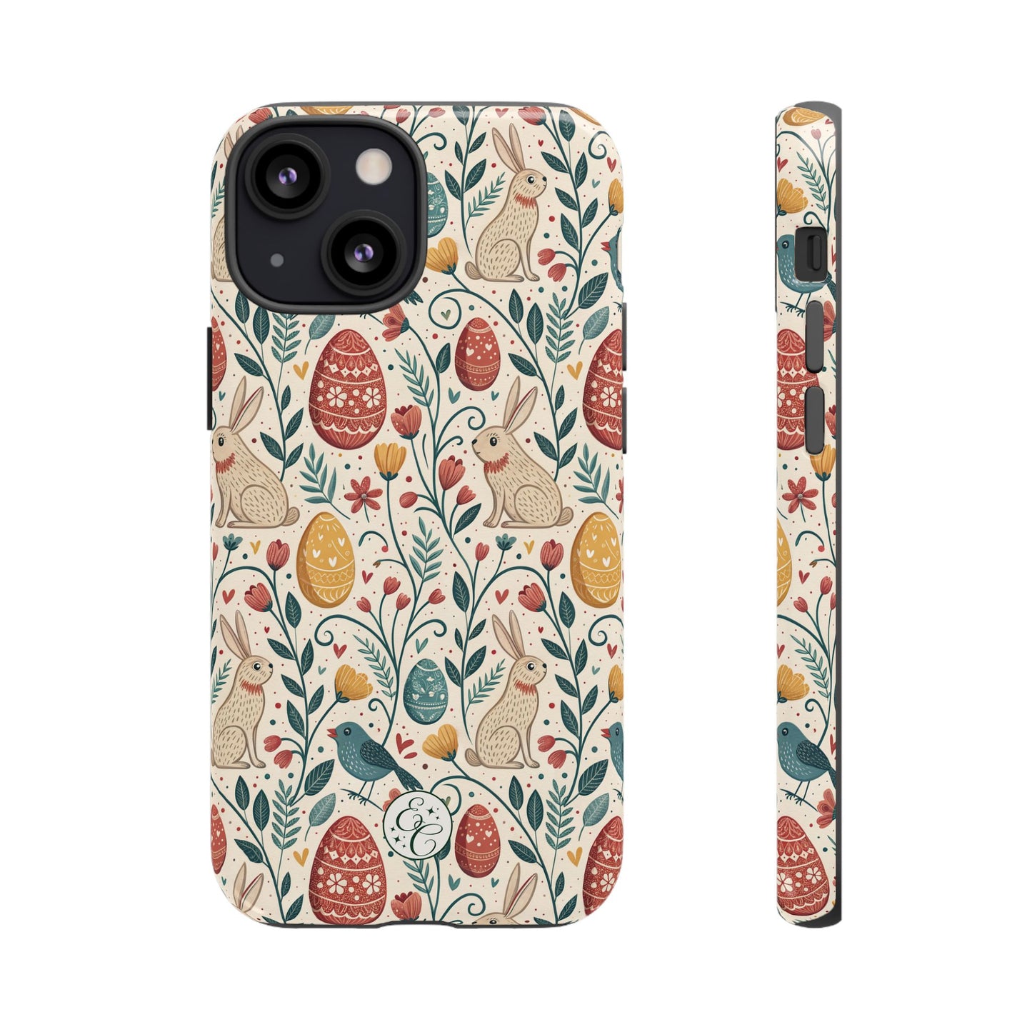 Vintage Easter Pattern Tough Phone Case