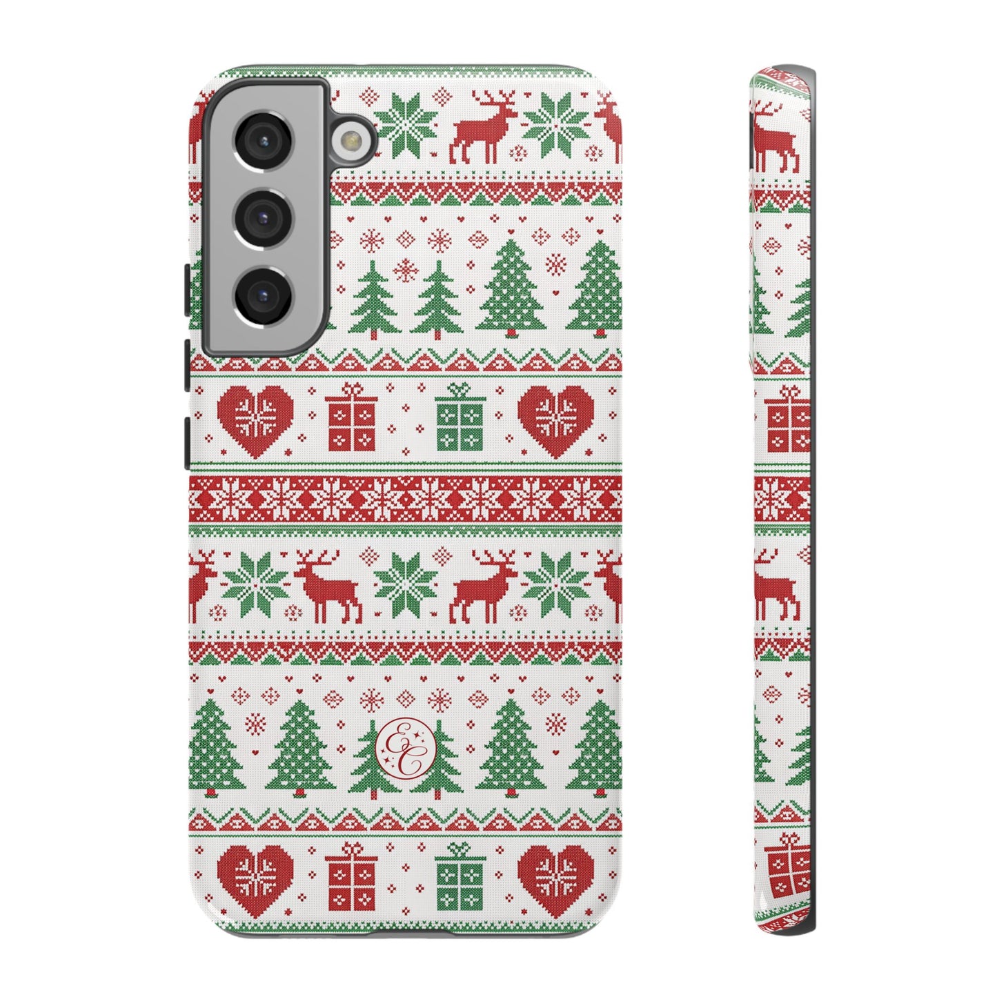 Ugly Christmas Sweater Pattern Tough Phone Case