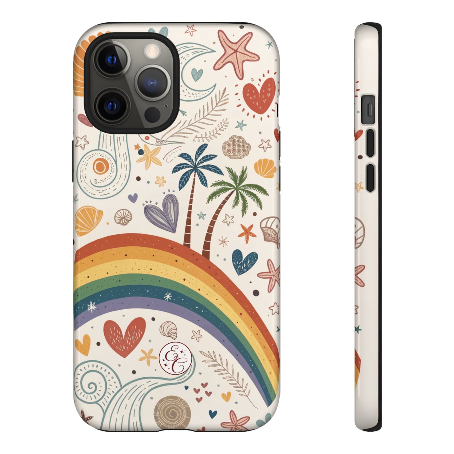 Rainbow Pride Boho Beach Tough Phone Case