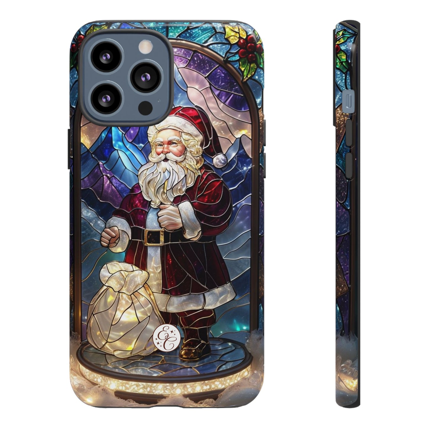 Santa Claus Stained Glass Phone Case