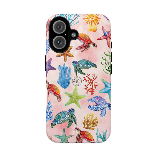 Colorful Marine Life Tough Phone Case